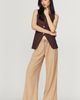Maeve Landry Pleated Wide-Leg Trousers Pants - 1