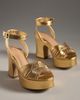 Maeve Lorelei Leather Platform Sandals - 5