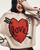 Maeve Lovestruck Long-Sleeve Crew-Neck Sweater - 1