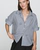 Maeve Mabel 100% Cotton Boxy Oxford Shir Top - 1