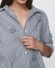 Maeve Mabel 100% Cotton Boxy Oxford Shir Top - 3