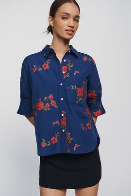 Maeve Mabel 100% Cotton Buttondown Shirt