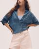 Maeve Mabel Boxy Denim Shirt Top - 1
