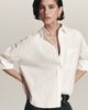 Maeve Mabel Boxy Oxford Shirt by Maeve Top - 1