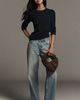 Maeve Markie Fine-Gauge Cashmere Long Sleeve Sweater - 2