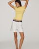 Maeve Markie Lightweight 100% Cashmere Short-Sleeve Sweater - 4