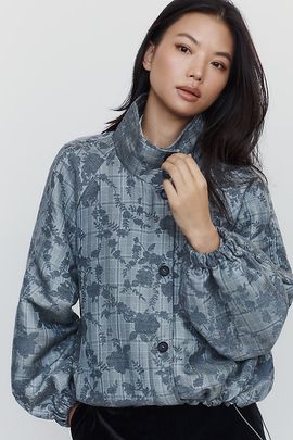 Maeve Menswear Funnel Neck Jacket