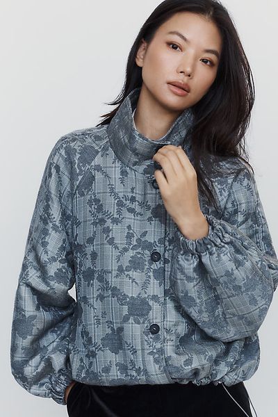 Maeve Menswear Funnel Neck Jacket