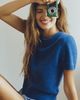 Maeve Mercer Cashmere Short Sleeve Sweater - 7