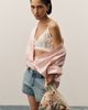 Maeve Mesh Floral Ruffle Tote Bag - 1