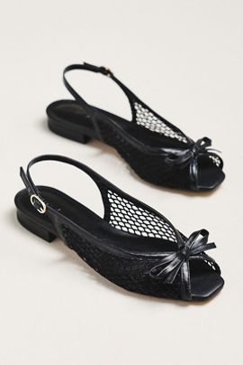 Maeve Mesh Slingback Flats