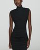 Maeve Mock-Neck Ruched Mini Dress - 1