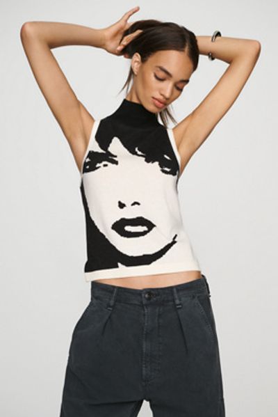 Maeve Mock-Neck Sweater Tank Top