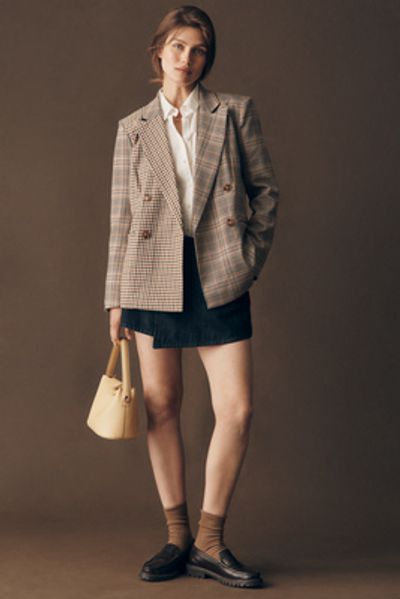 Maeve Multi-Print Blazer Jacket