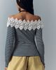Maeve Off-Shoulder Long-Sleeve Lace Tee - 3