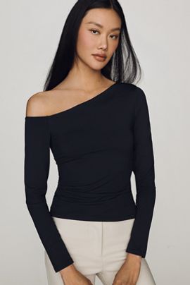 Maeve Off-Shoulder Long-Sleeve Top
