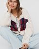Maeve Oversized Plaid Pointelle Cardigan - 1