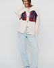 Maeve Oversized Plaid Pointelle Cardigan - 4