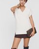 Maeve Oversized V-Neck Sweater Vest - 1
