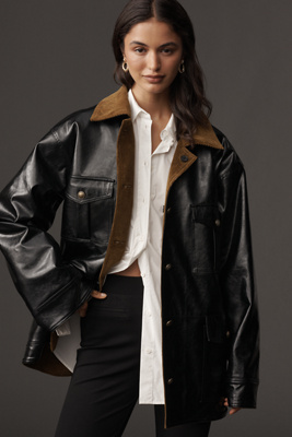 Maeve - Patent Chore Jacket