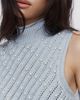 Maeve Pearl Roll Neck Sweater Tank Top - 2