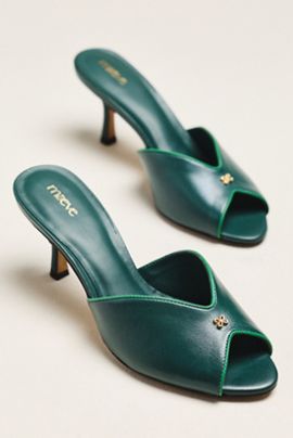 Maeve Peep-Toe Kitten Heels