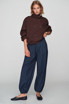 Maeve Pinstripe Trouser Joggers Pants