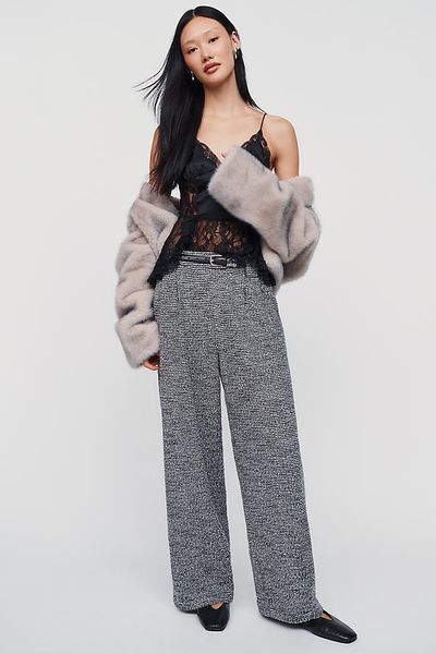 Maeve Plush Textured Joggers Pants
