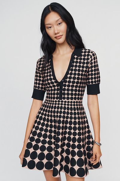 Maeve Polo Knit Mini Dress