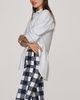 Maeve Poppy Check Kick-Flare Pull-On Pants - 2
