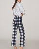 Maeve Poppy Check Kick-Flare Pull-On Pants - 4