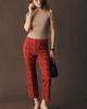 Maeve Poppy Jaquard Kick-Flare Pull-On Pants - 1