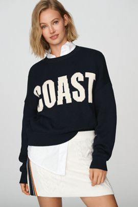 Maeve Preppy Knit Mini Skirt