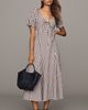 Maeve Puff Sleeve Midi Dress - 1
