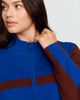Maeve Quarter Zip Knit Mini Dress - 2