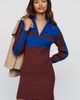 Maeve Quarter Zip Knit Mini Dress - 4