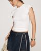 Maeve Reworked Denim Skort - 1