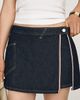 Maeve Reworked Denim Skort - 2
