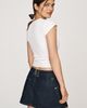 Maeve Reworked Denim Skort - 3
