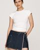 Maeve Reworked Denim Skort - 4