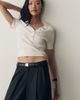 Maeve Ribbed Lace-Trimmed Sweater - 1