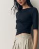 Maeve Ruched Boat-Neck Top - 1