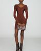 Maeve Ruched Mini Dress - 4