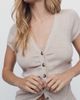 Maeve Ruched Short-Sleeve Cardigan - 7
