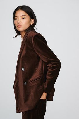 Maeve Rue Velvet Blazer Jacket