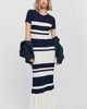 Maeve Ruffle-Hem Sweater Midi Dress - 1