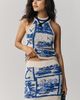 Maeve Sailing Scene Knit Mini Skirt - 1