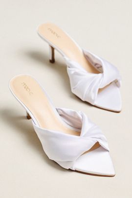 Maeve Satin Mule Heels