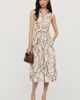 Maeve Satin Tie Twist Midi Dress - 1