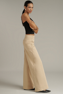 Maeve - Scallop Wide-Leg Pants